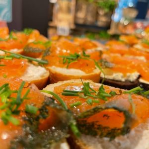Dégustation du saumon dans les supermarchés allemands