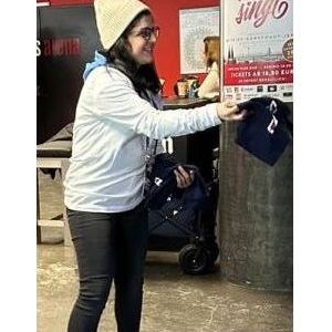 Ambassadrice de la marque Falken Tires pendant le Championnat d'Europe de handball