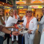 Promotionaktion am Flughafen