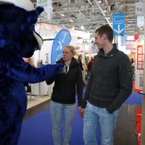 Walking Act Promotion auf Messe