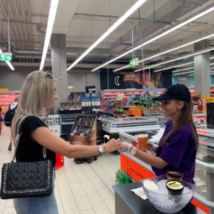 Verkostungsaktion bundesweit in Supermärkten